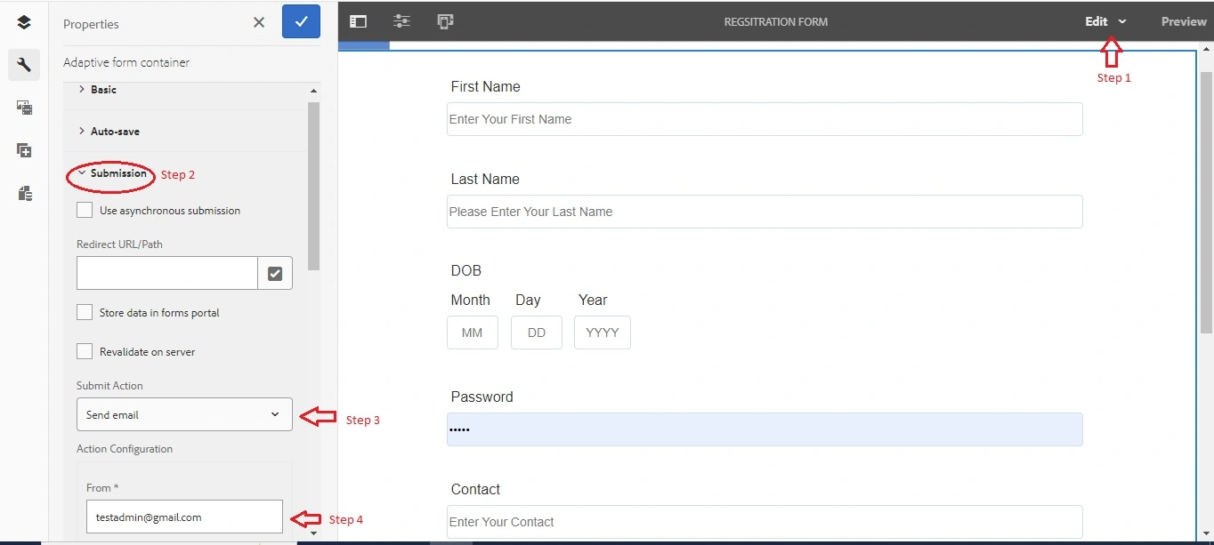 Form properties